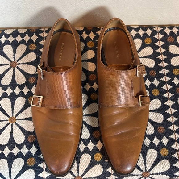 Zara Man Double Monk Strap Shoes size EUR 43/ 10 US - Picture 2 of 8